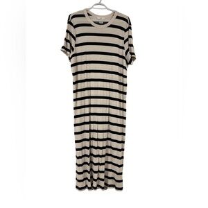 H&M Long Ribbed T-Shirt Dress